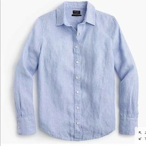 J. Crew Baird McNutt Irish Linen Button Down Slim